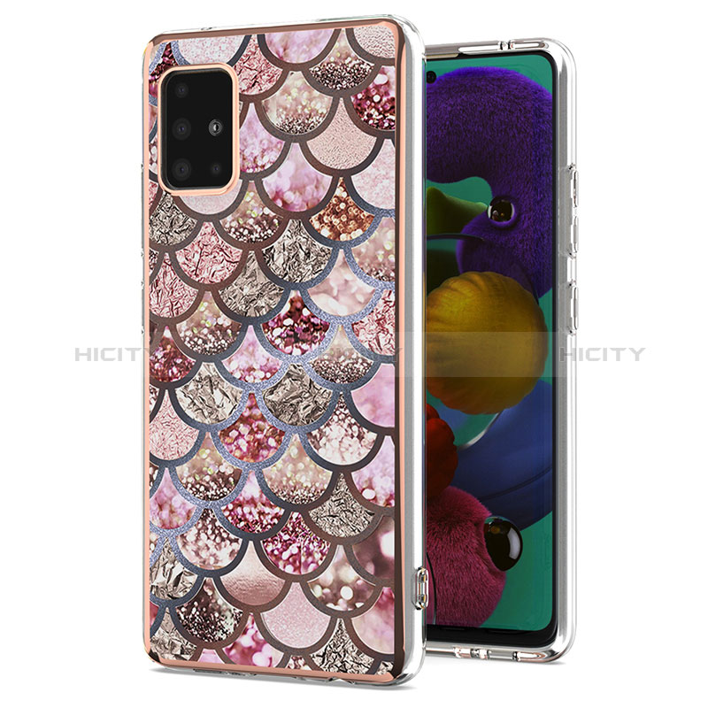 Coque Silicone Motif Fantaisie Souple Couleur Unie Etui Housse Y03B pour Samsung Galaxy M40S Marron Plus