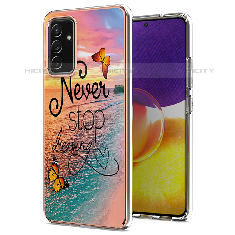 Coque Silicone Motif Fantaisie Souple Couleur Unie Etui Housse Y03B pour Samsung Galaxy Quantum2 5G Plus