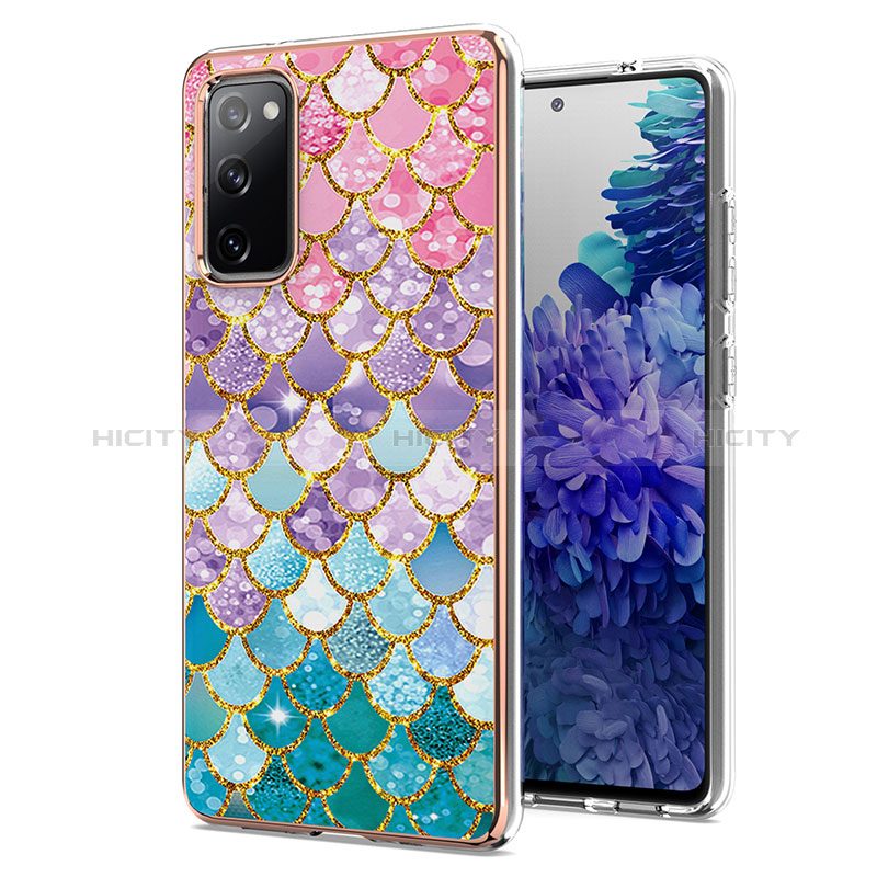 Coque Silicone Motif Fantaisie Souple Couleur Unie Etui Housse Y03B pour Samsung Galaxy S20 FE 4G Colorful Plus