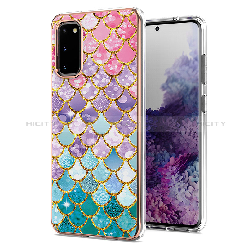 Coque Silicone Motif Fantaisie Souple Couleur Unie Etui Housse Y03B pour Samsung Galaxy S20 Plus