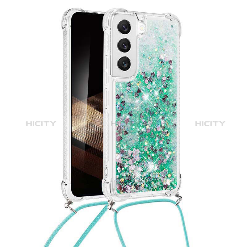 Coque Silicone Motif Fantaisie Souple Couleur Unie Etui Housse Y03B pour Samsung Galaxy S24 5G Vert Plus