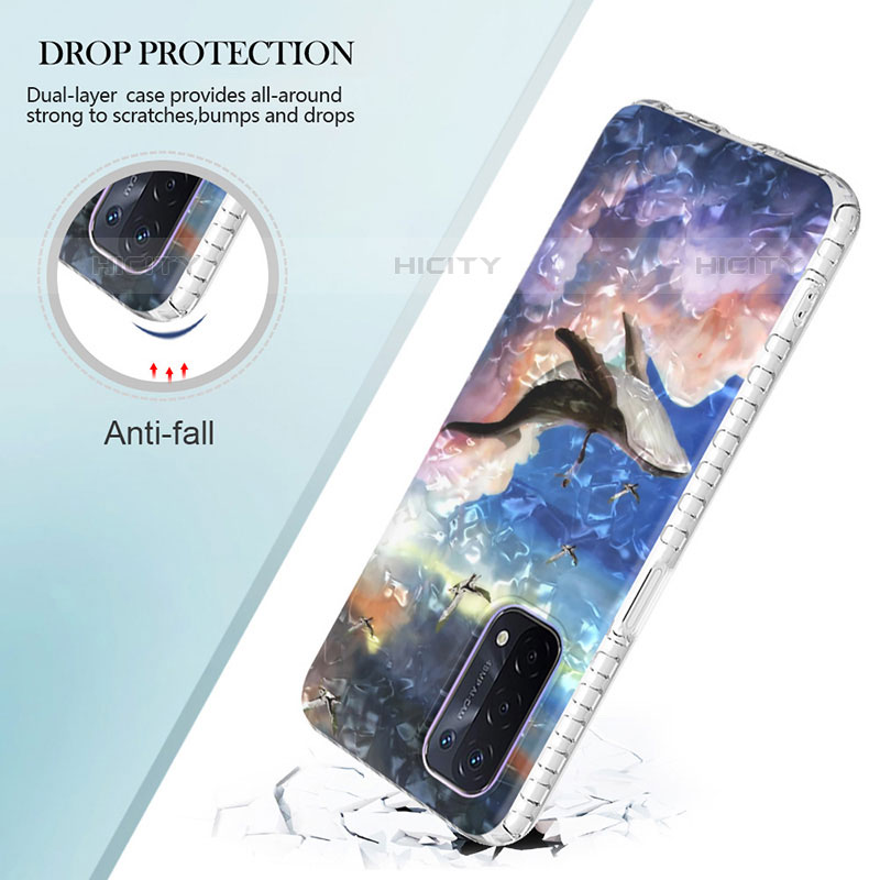 Coque Silicone Motif Fantaisie Souple Couleur Unie Etui Housse Y04B pour OnePlus Nord N200 5G Plus