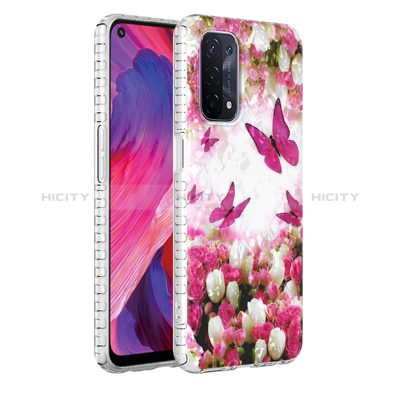 Coque Silicone Motif Fantaisie Souple Couleur Unie Etui Housse Y04B pour Oppo A54 5G Plus