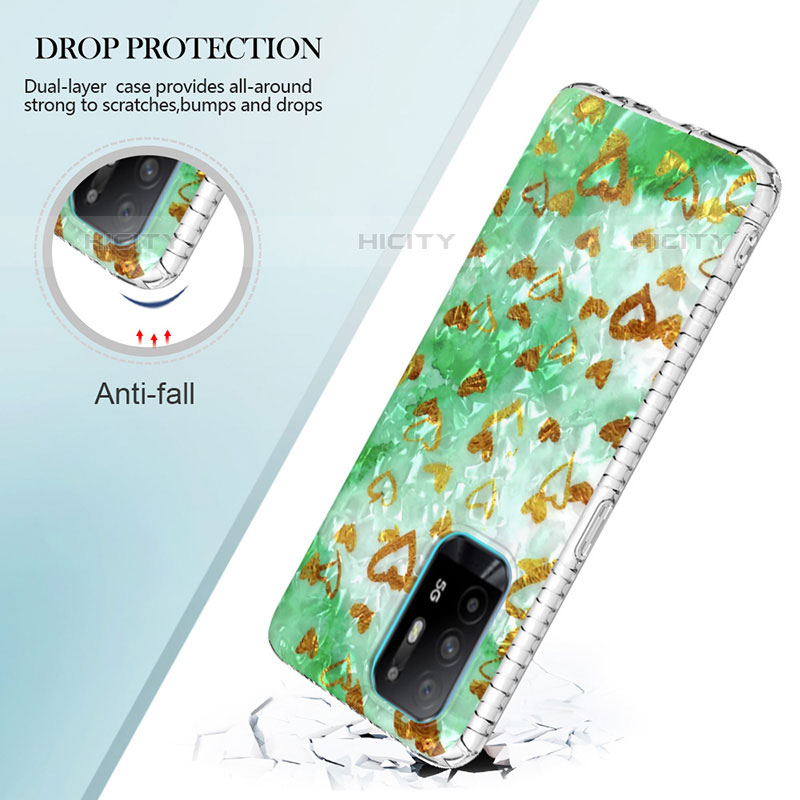 Coque Silicone Motif Fantaisie Souple Couleur Unie Etui Housse Y04B pour Oppo F19 Pro Plus