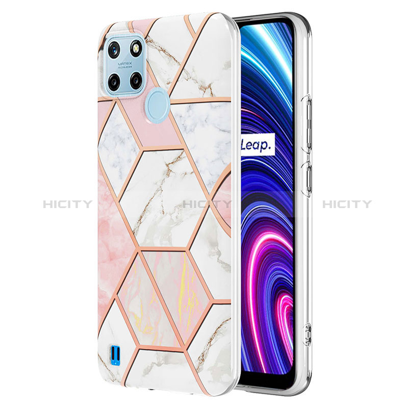 Coque Silicone Motif Fantaisie Souple Couleur Unie Etui Housse Y04B pour Realme C21Y Plus