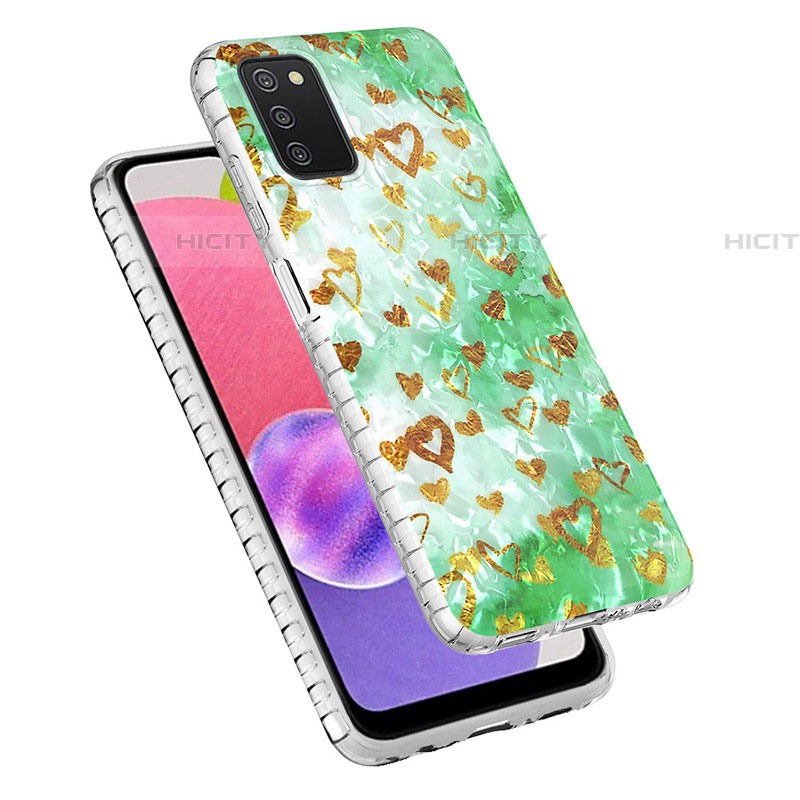 Coque Silicone Motif Fantaisie Souple Couleur Unie Etui Housse Y04B pour Samsung Galaxy A03s Plus