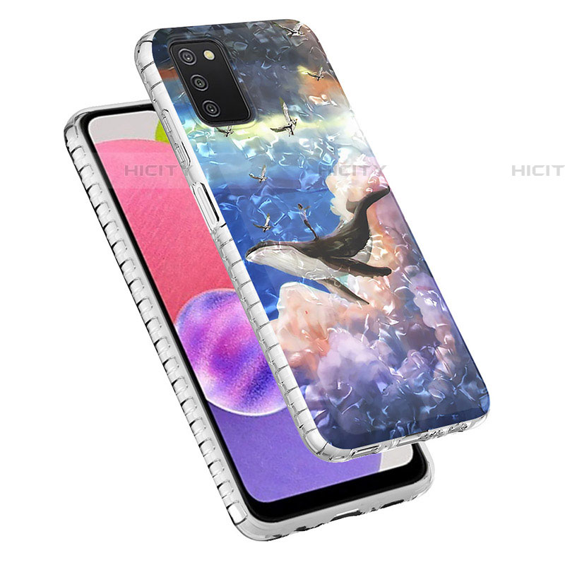 Coque Silicone Motif Fantaisie Souple Couleur Unie Etui Housse Y04B pour Samsung Galaxy A03s Plus