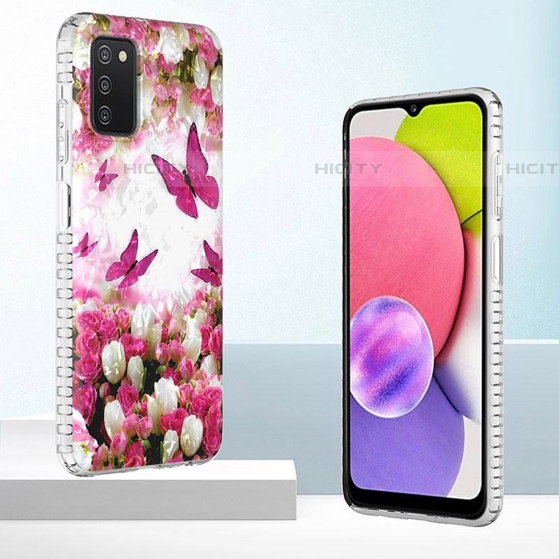 Coque Silicone Motif Fantaisie Souple Couleur Unie Etui Housse Y04B pour Samsung Galaxy A03s Plus