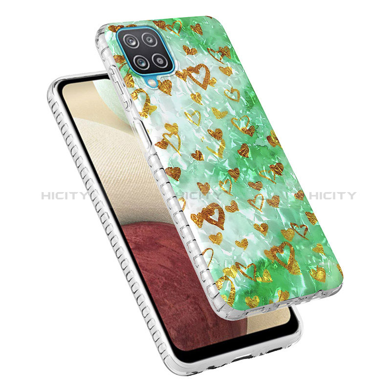 Coque Silicone Motif Fantaisie Souple Couleur Unie Etui Housse Y04B pour Samsung Galaxy A12 5G Plus