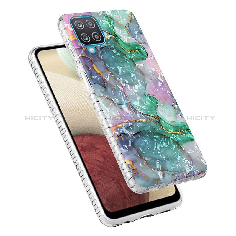 Coque Silicone Motif Fantaisie Souple Couleur Unie Etui Housse Y04B pour Samsung Galaxy A12 5G Plus