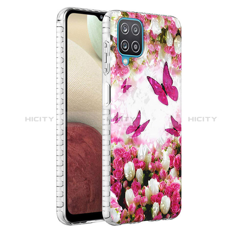 Coque Silicone Motif Fantaisie Souple Couleur Unie Etui Housse Y04B pour Samsung Galaxy A12 5G Plus