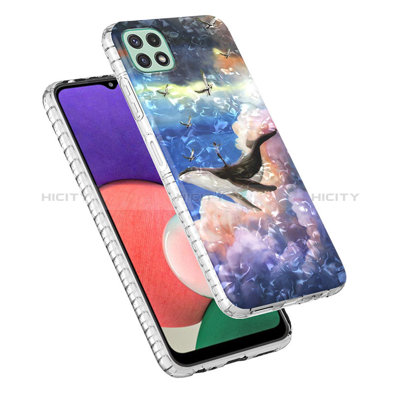 Coque Silicone Motif Fantaisie Souple Couleur Unie Etui Housse Y04B pour Samsung Galaxy A22s 5G Plus