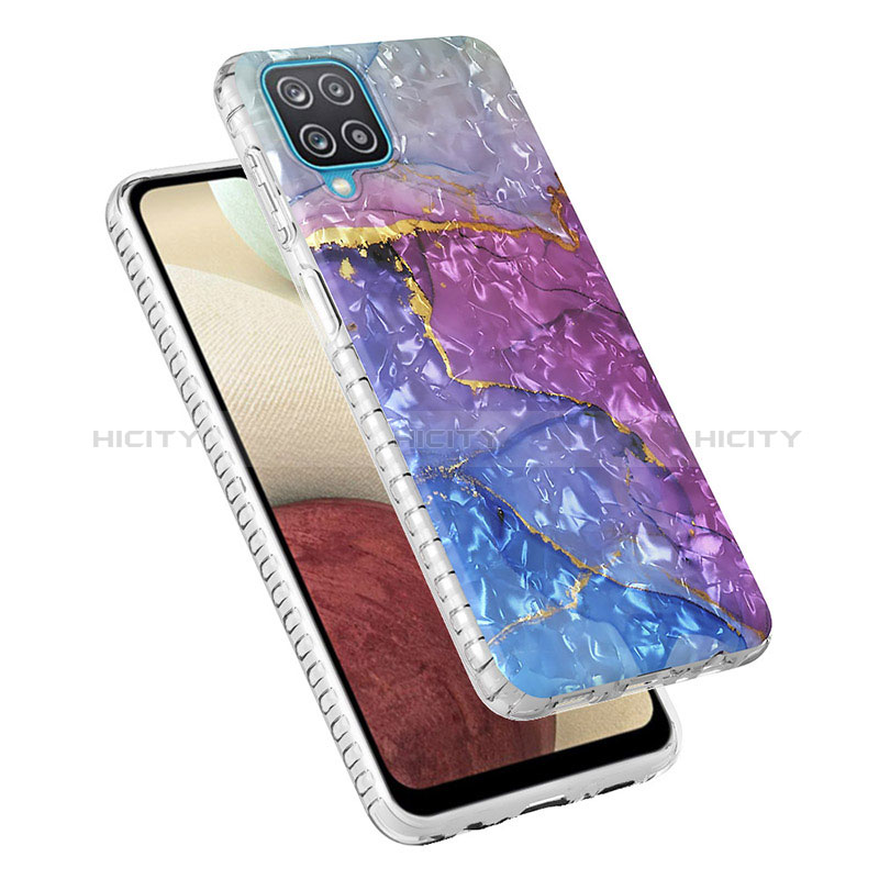 Coque Silicone Motif Fantaisie Souple Couleur Unie Etui Housse Y04B pour Samsung Galaxy M12 Plus