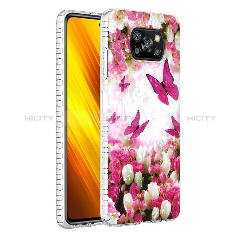 Coque Silicone Motif Fantaisie Souple Couleur Unie Etui Housse Y04B pour Xiaomi Poco X3 NFC Plus