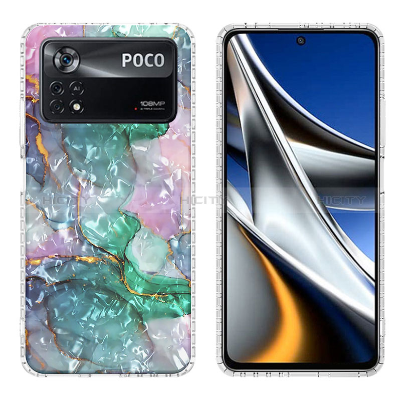 Coque Silicone Motif Fantaisie Souple Couleur Unie Etui Housse Y04B pour Xiaomi Poco X4 Pro 5G Mixte Plus