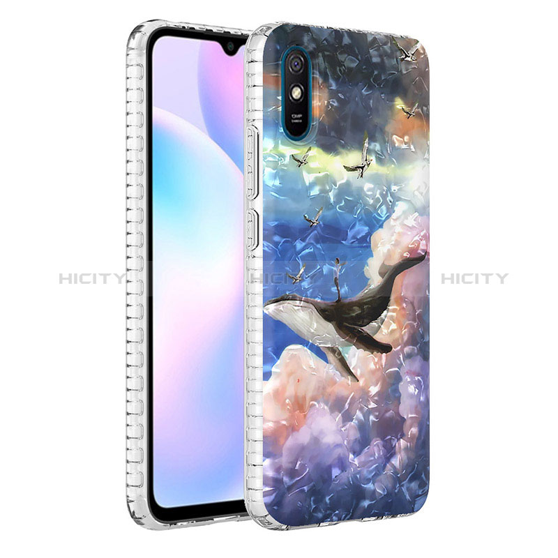 Coque Silicone Motif Fantaisie Souple Couleur Unie Etui Housse Y04B pour Xiaomi Redmi 9A Plus