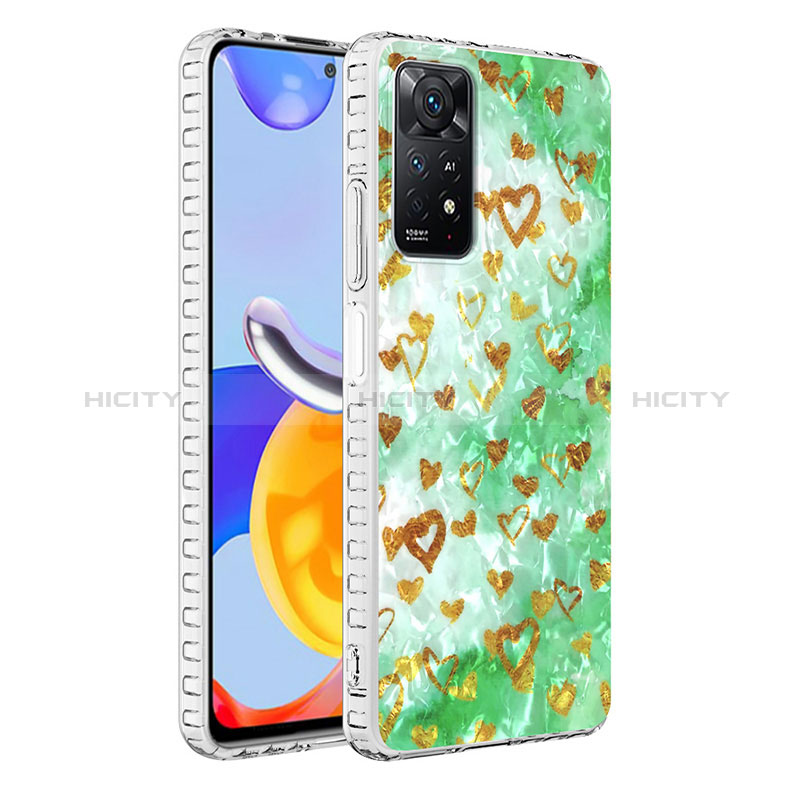 Coque Silicone Motif Fantaisie Souple Couleur Unie Etui Housse Y04B pour Xiaomi Redmi Note 11 Pro 4G Plus