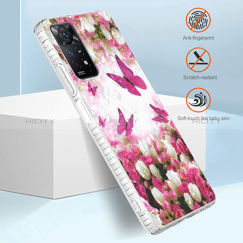 Coque Silicone Motif Fantaisie Souple Couleur Unie Etui Housse Y04B pour Xiaomi Redmi Note 11 Pro 5G Plus