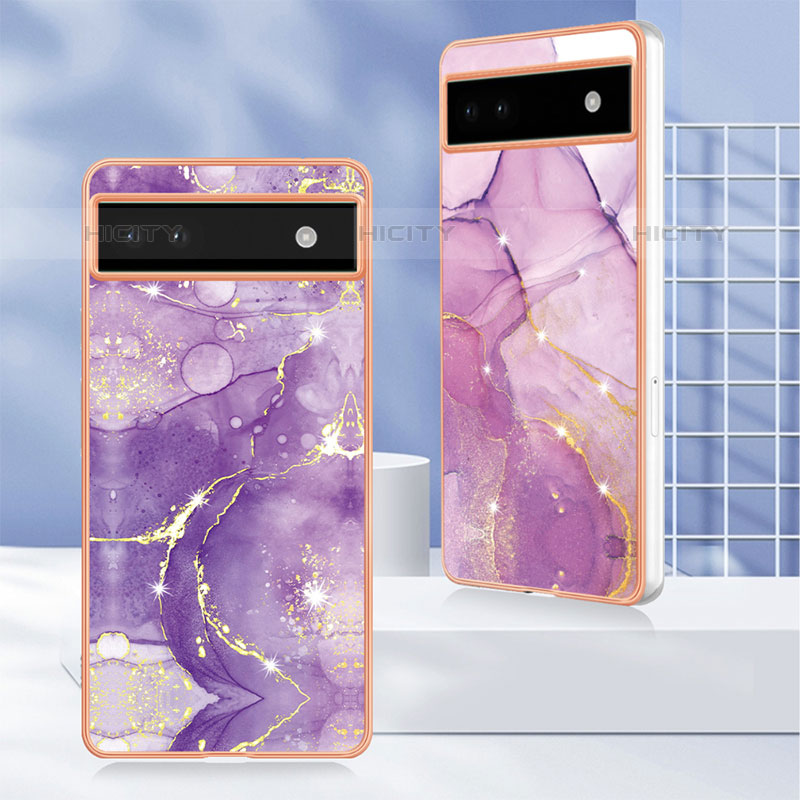 Coque Silicone Motif Fantaisie Souple Couleur Unie Etui Housse Y05B pour Google Pixel 6a 5G Plus