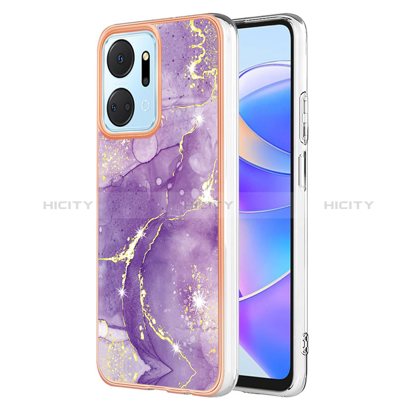 Coque Silicone Motif Fantaisie Souple Couleur Unie Etui Housse Y05B pour Huawei Honor X7a Plus