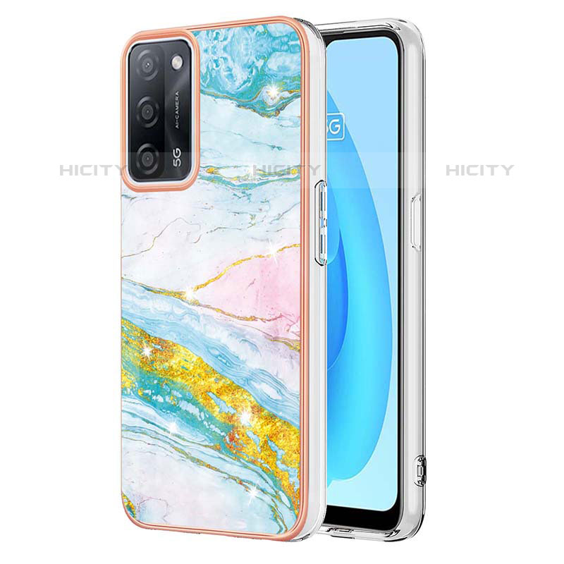 Coque Silicone Motif Fantaisie Souple Couleur Unie Etui Housse Y05B pour Oppo A53s 5G Colorful Plus