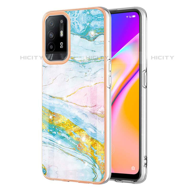 Coque Silicone Motif Fantaisie Souple Couleur Unie Etui Housse Y05B pour Oppo A94 5G Colorful Plus