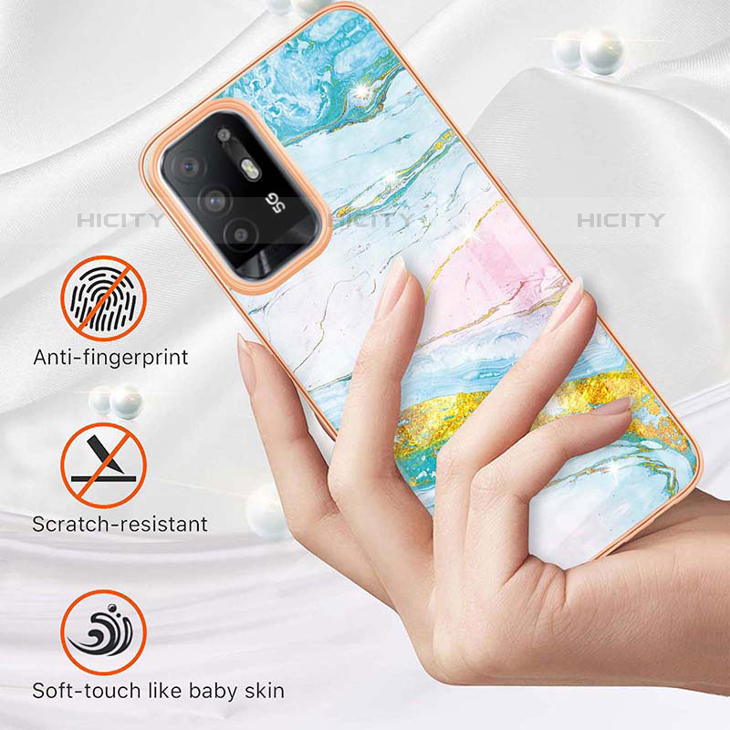 Coque Silicone Motif Fantaisie Souple Couleur Unie Etui Housse Y05B pour Oppo Reno5 Z 5G Plus