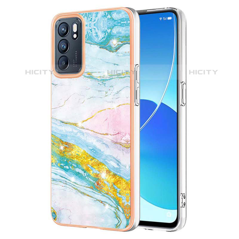 Coque Silicone Motif Fantaisie Souple Couleur Unie Etui Housse Y05B pour Oppo Reno6 5G Plus