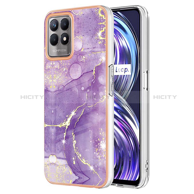 Coque Silicone Motif Fantaisie Souple Couleur Unie Etui Housse Y05B pour Realme 8i Plus