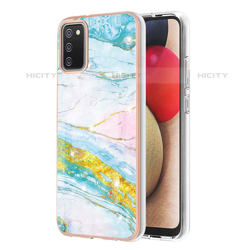 Coque Silicone Motif Fantaisie Souple Couleur Unie Etui Housse Y05B pour Samsung Galaxy M02s Colorful Plus