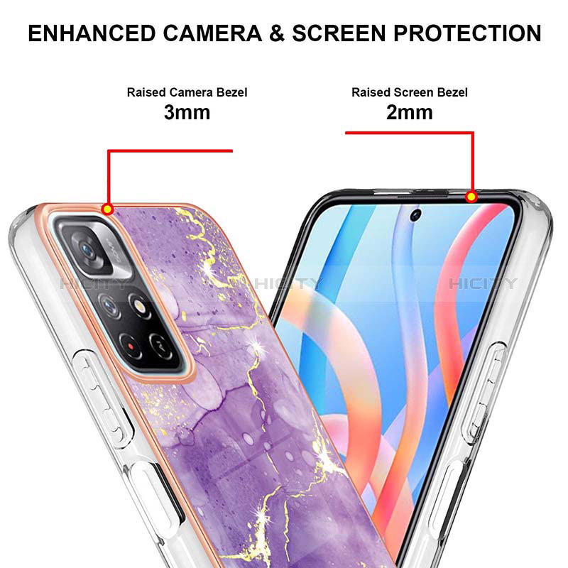 Coque Silicone Motif Fantaisie Souple Couleur Unie Etui Housse Y05B pour Xiaomi Poco M4 Pro 5G Plus