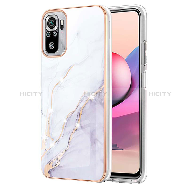 Coque Silicone Motif Fantaisie Souple Couleur Unie Etui Housse Y05B pour Xiaomi Poco M5S Blanc Plus