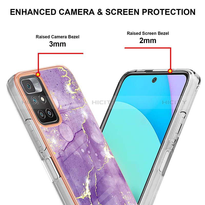 Coque Silicone Motif Fantaisie Souple Couleur Unie Etui Housse Y05B pour Xiaomi Redmi 10 (2022) Plus