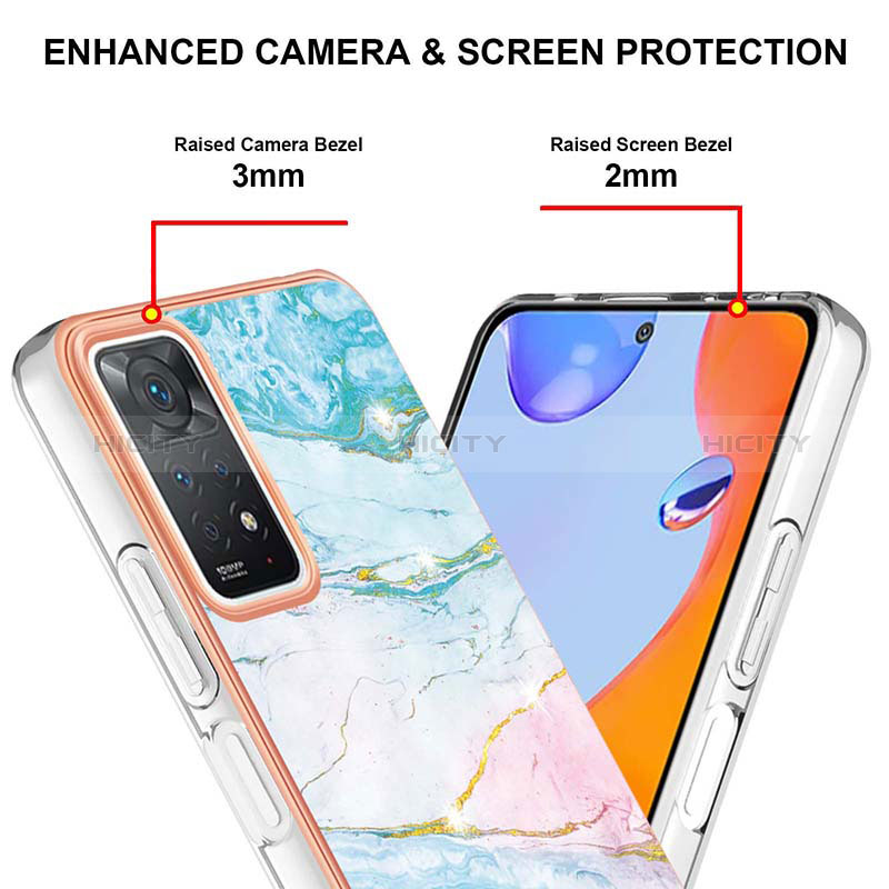 Coque Silicone Motif Fantaisie Souple Couleur Unie Etui Housse Y05B pour Xiaomi Redmi Note 11 Pro 5G Plus