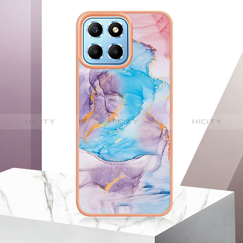 Coque Silicone Motif Fantaisie Souple Couleur Unie Etui Housse Y06B pour Huawei Honor 70 Lite 5G Bleu Plus