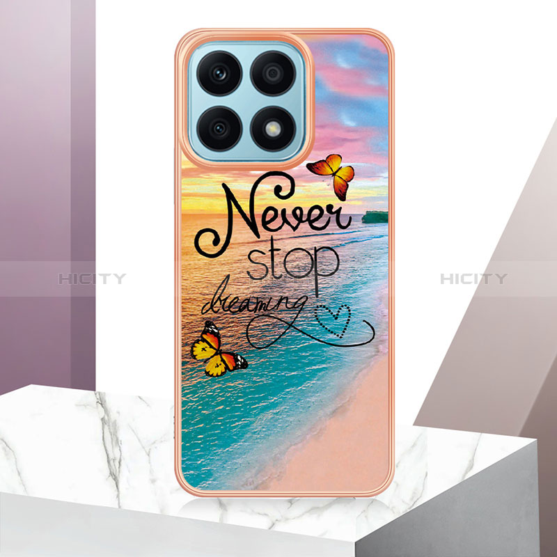 Coque Silicone Motif Fantaisie Souple Couleur Unie Etui Housse Y06B pour Huawei Honor X8a 4G Plus