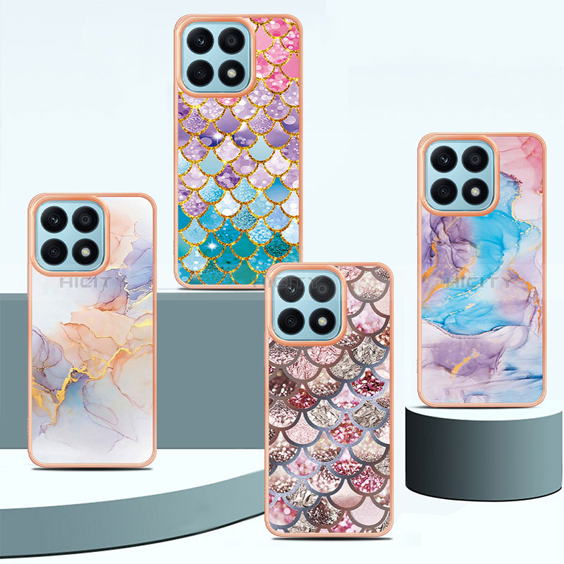 Coque Silicone Motif Fantaisie Souple Couleur Unie Etui Housse Y06B pour Huawei Honor X8a 4G Plus