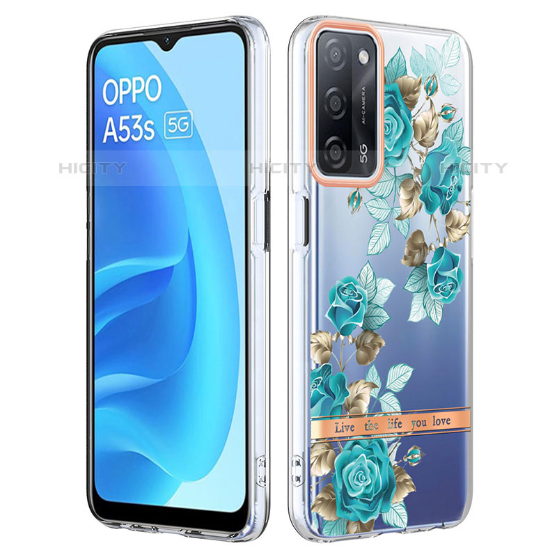 Coque Silicone Motif Fantaisie Souple Couleur Unie Etui Housse Y06B pour Oppo A55 5G Plus