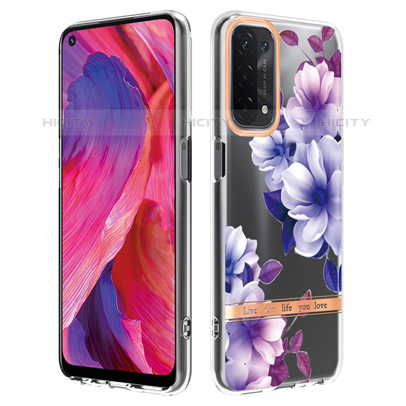 Coque Silicone Motif Fantaisie Souple Couleur Unie Etui Housse Y06B pour Oppo A93 5G Plus