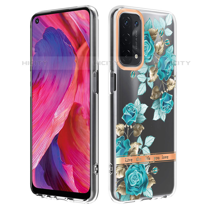 Coque Silicone Motif Fantaisie Souple Couleur Unie Etui Housse Y06B pour Oppo A93 5G Plus