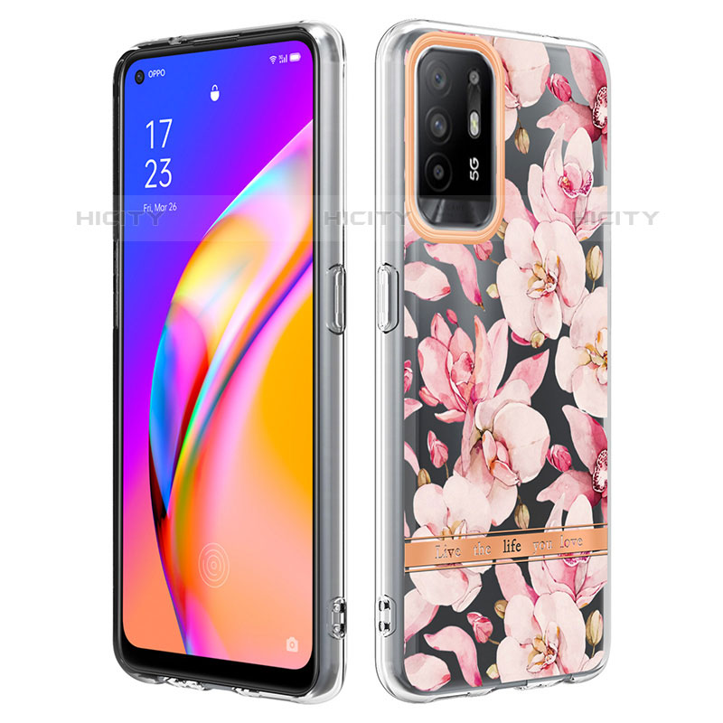 Coque Silicone Motif Fantaisie Souple Couleur Unie Etui Housse Y06B pour Oppo A94 5G Plus