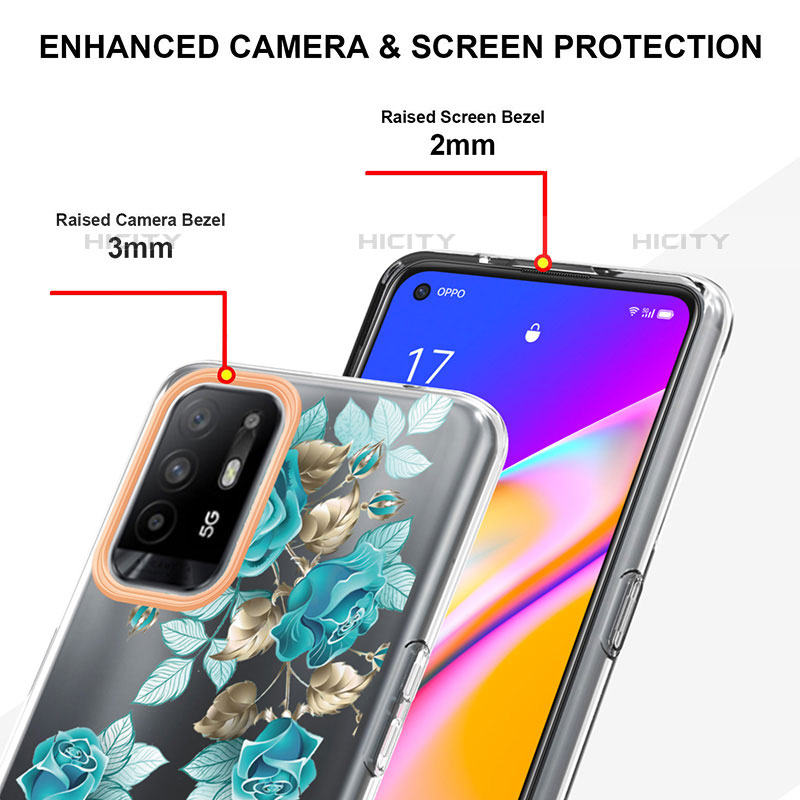 Coque Silicone Motif Fantaisie Souple Couleur Unie Etui Housse Y06B pour Oppo F19 Pro+ Plus 5G Plus