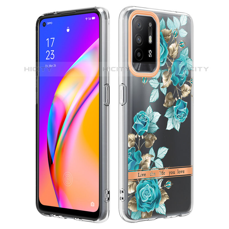 Coque Silicone Motif Fantaisie Souple Couleur Unie Etui Housse Y06B pour Oppo F19 Pro+ Plus 5G Plus