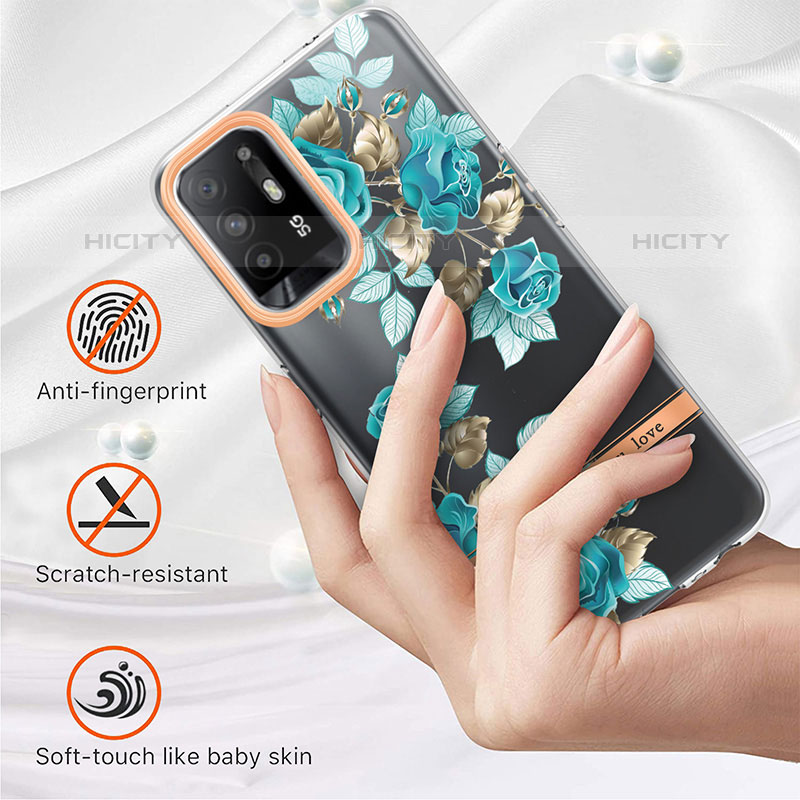 Coque Silicone Motif Fantaisie Souple Couleur Unie Etui Housse Y06B pour Oppo F19 Pro+ Plus 5G Plus