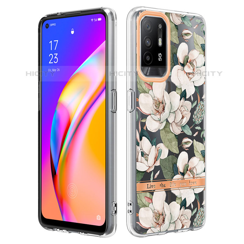 Coque Silicone Motif Fantaisie Souple Couleur Unie Etui Housse Y06B pour Oppo Reno5 Z 5G Plus