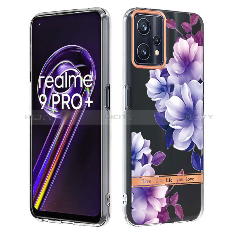 Coque Silicone Motif Fantaisie Souple Couleur Unie Etui Housse Y06B pour Realme 9 Pro+ Plus 5G Plus