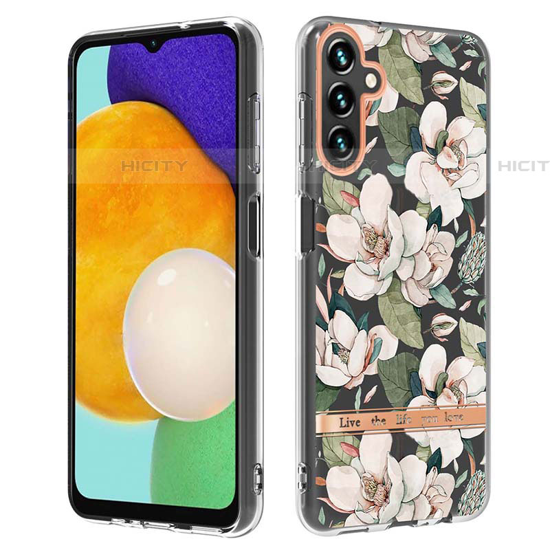 Coque Silicone Motif Fantaisie Souple Couleur Unie Etui Housse Y06B pour Samsung Galaxy A04s Blanc Plus