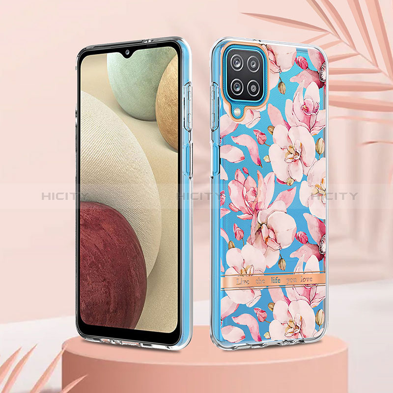 Coque Silicone Motif Fantaisie Souple Couleur Unie Etui Housse Y06B pour Samsung Galaxy A12 Plus