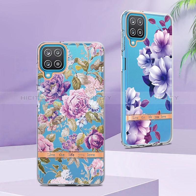 Coque Silicone Motif Fantaisie Souple Couleur Unie Etui Housse Y06B pour Samsung Galaxy A12 Plus