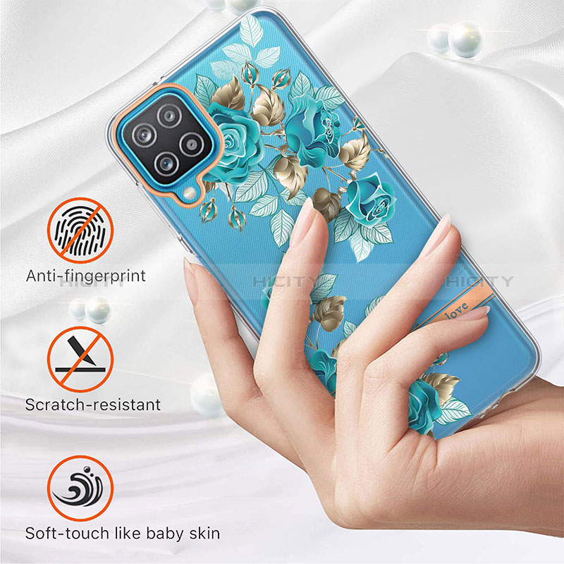 Coque Silicone Motif Fantaisie Souple Couleur Unie Etui Housse Y06B pour Samsung Galaxy A12 Plus